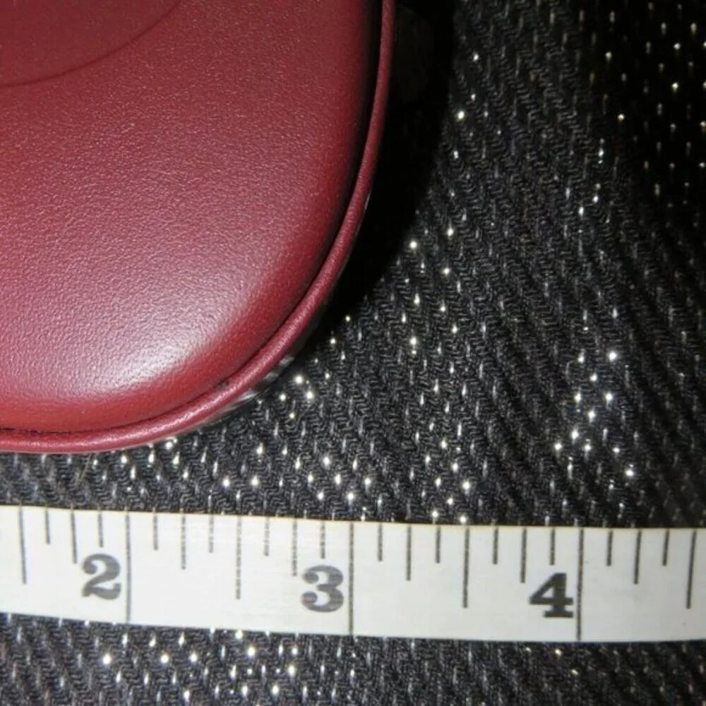 Cartier Must De Cartier Bordeaux Leather Coin Pouch Case Wallet w/ COA Vintage